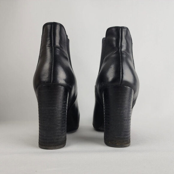 Kristin Cavallari Chinese Laundry Black Leather Ankle Boots Size 7.5 - Picture 8 of 12